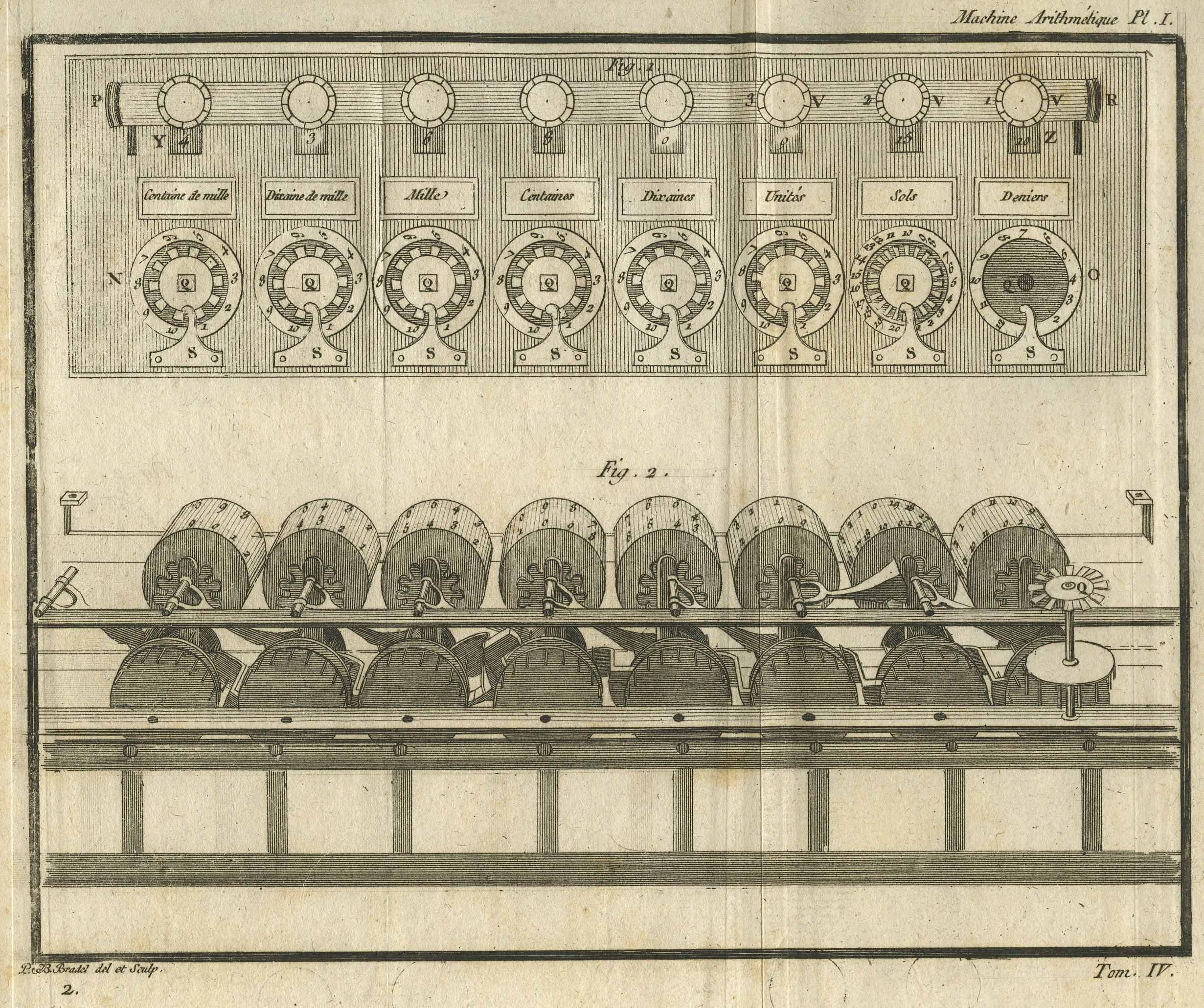 Pascaline Oeuvres de Blaise Pascal, Chez Detune, La Haye. 1779